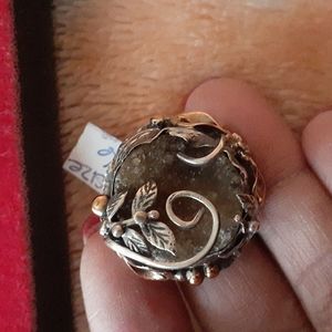 .925 Silver Ottoman bronze ring
